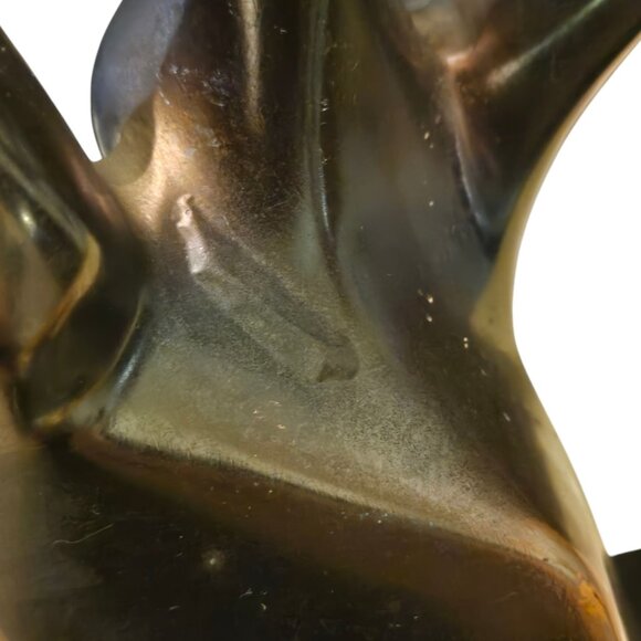 Abstract Modern Kiss Sculpture 15 inch AS IS Couple Love Home Decor - Picture 7 of 16